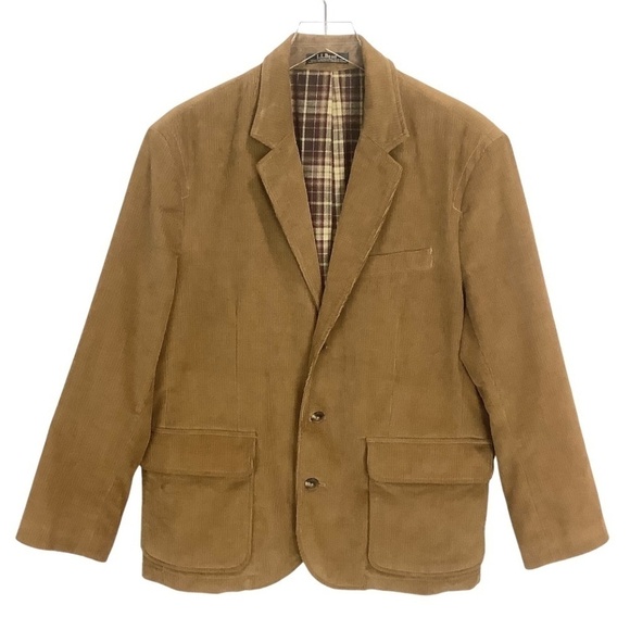 L.L.Bean Men's Vintage Corduroy Sports Coat Blazer Jacket 42S - Picture 1 of 16